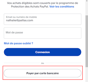 payer par carte bancaire